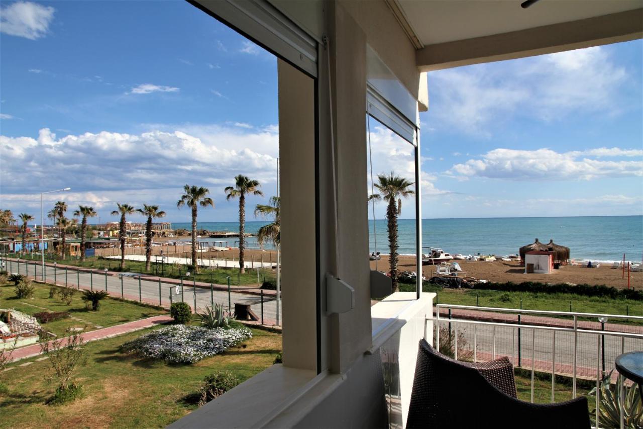 Уютная квартира на берегу моря с частным бесплантным пляжем Анталья Экстерьер фото